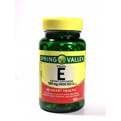 Vitamina E spring valley al mejor precio en mexico con 100 comprimidos 400 iu 180 mg