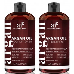 Sahmpoo y Acondicionador de Argan Moroccan oil de Artnaturals