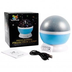 Lampara led de luna y estrellas, Con 8 colores  ajustables. En forma de esfera