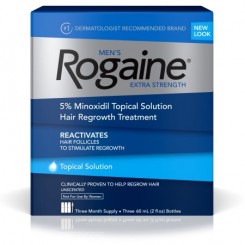 Minoxidil Rogaine liquido para 3 meses de uso. Precio: $ 1099