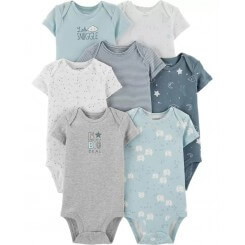 Conjunto de 7 pañaleras para niña de la marca Carters. Talla de 12 meses. envios a todo Mexico.