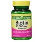 Biotina de 10,000 mcg de spring valley con plus de keratina, para cabello, piel y uñas. disponible para todo mexico.