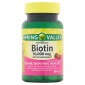 Biotina de 10,000 en tabletas de la marca Spring Valley, version en fast-dissolve, con sabor a fresa.