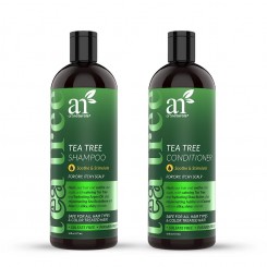 shampoo y acondicionador de  hojas de te (tea tree) de la marca artnaturals, duo precio 990 envios a todo mexico
