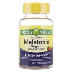 Melatonina para sueño 5 mg - 60 Gomitas sabor fresa spring valley precio mexico